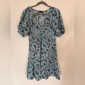Vineyard Vines Blue Floral Midi Dress